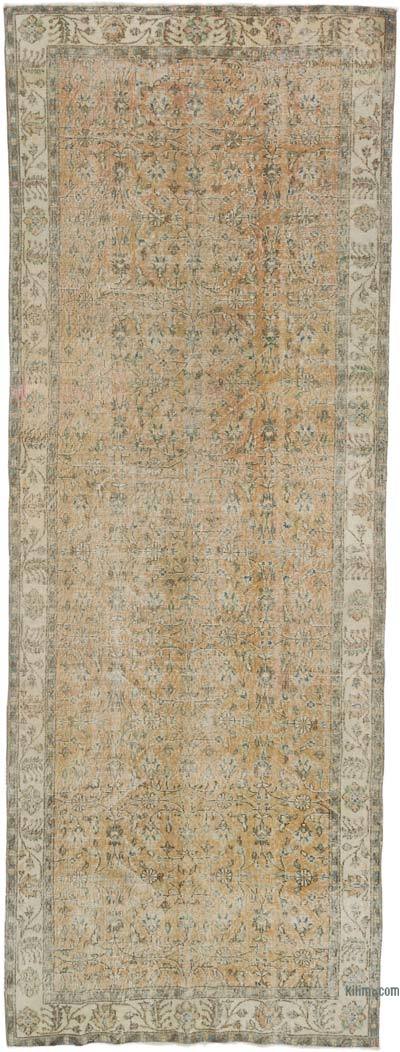 Vintage Turkish Hand-Knotted Runner - 4' 8" x 12' 7" (56 in. x 151 in.)