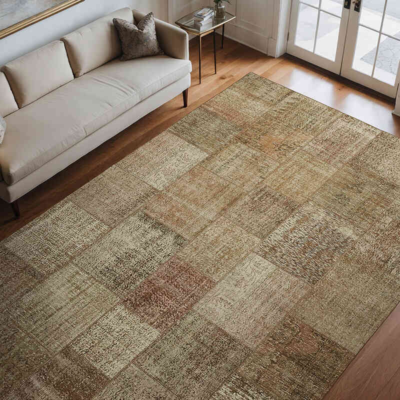 Patchwork El Dokuma Halı - 250 cm x 350 cm - K0064640