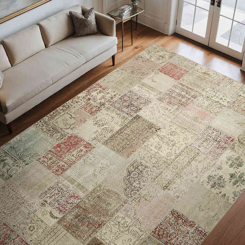 Patchwork El Dokuma Halı - 250 cm x 350 cm - K0064642