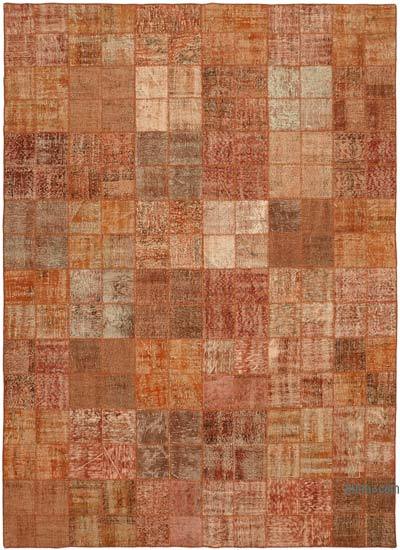 Patchwork Hand-Knotted Turkish Rug - 8' 4" x 11' 3" (100 in. x 135 in.)