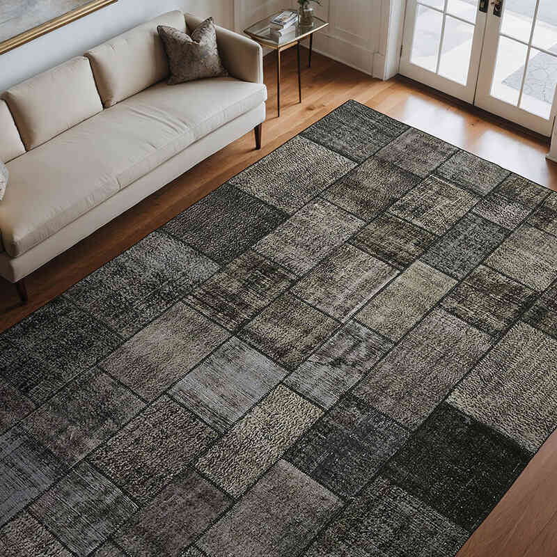 Patchwork El Dokuma Halı - 250 cm x 350 cm - K0064654