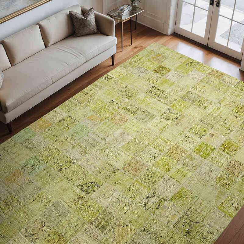 Patchwork El Dokuma Halı - 255 cm x 343 cm - K0064658