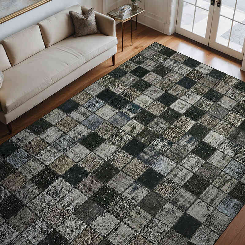 Patchwork El Dokuma Halı - 255 cm x 344 cm - K0064660