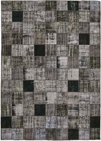 Patchwork Hand-Knotted Turkish Rug - 8' 6" x 11' 8" (102" x 140")