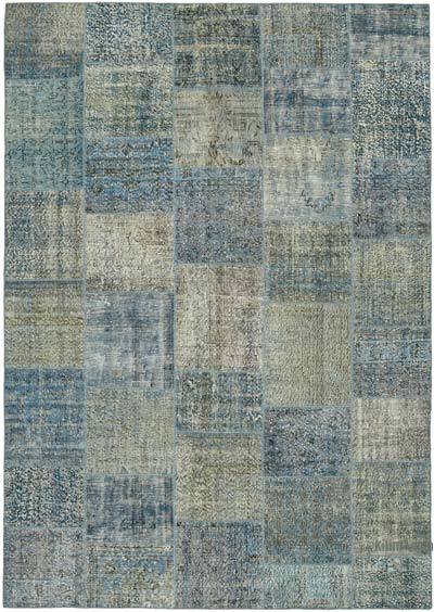 Patchwork Hand-Knotted Turkish Rug - 8' 3" x 11' 6" (99 in. x 138 in.)