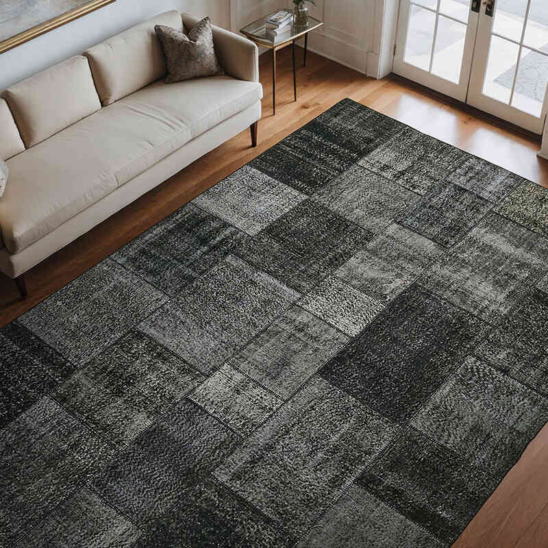 Patchwork El Dokuma Halı - 246 cm x 350 cm - K0064663