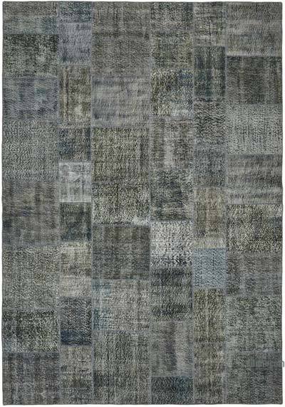 Patchwork Hand-Knotted Turkish Rug - 8' 2" x 11' 6" (98 in. x 138 in.)