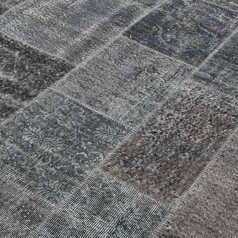 Patchwork Hand-Knotted Turkish Rug - 8' 2" x 11' 6" (98" x 138") - K0064671