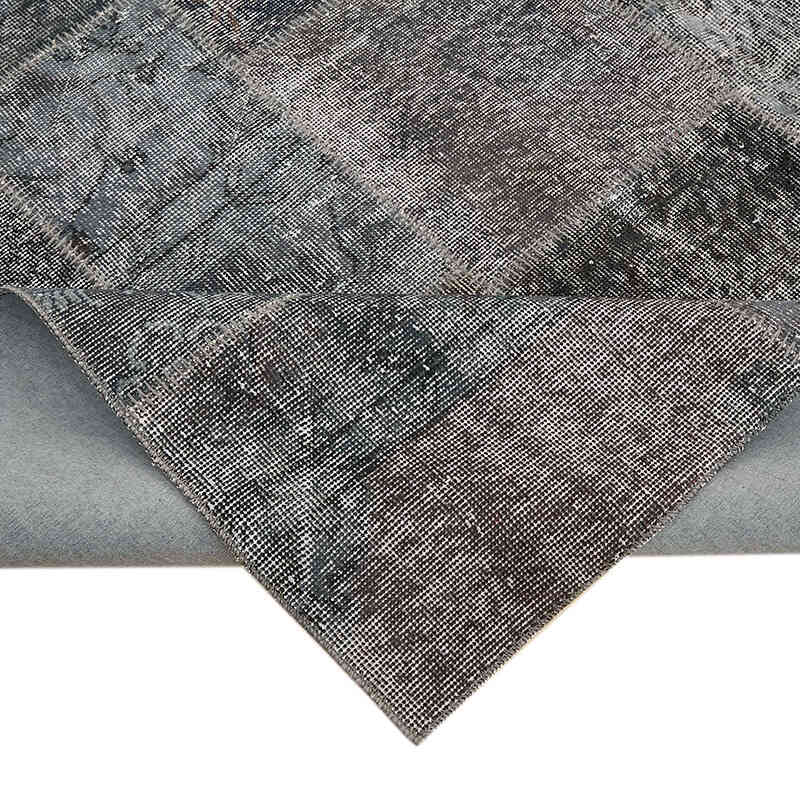 Patchwork Hand-Knotted Turkish Rug - 8' 2" x 11' 6" (98" x 138") - K0064671