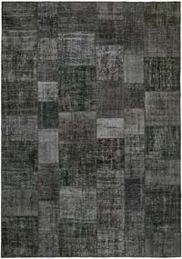 Patchwork Hand-Knotted Turkish Rug - 8' 2" x 11' 6" (98" x 138")