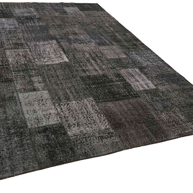 Patchwork Hand-Knotted Turkish Rug - 8' 2" x 11' 6" (98" x 138") - K0064679