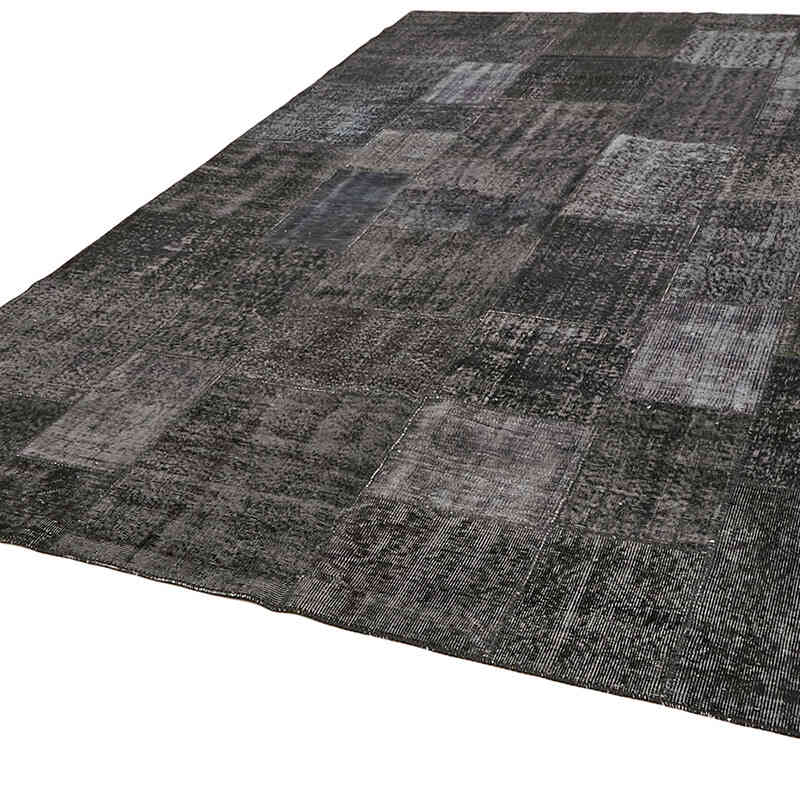 Patchwork Hand-Knotted Turkish Rug - 8' 2" x 11' 6" (98" x 138") - K0064679
