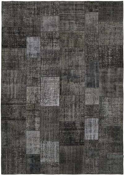Patchwork Hand-Knotted Turkish Rug - 8' 2" x 11' 6" (98 in. x 138 in.)