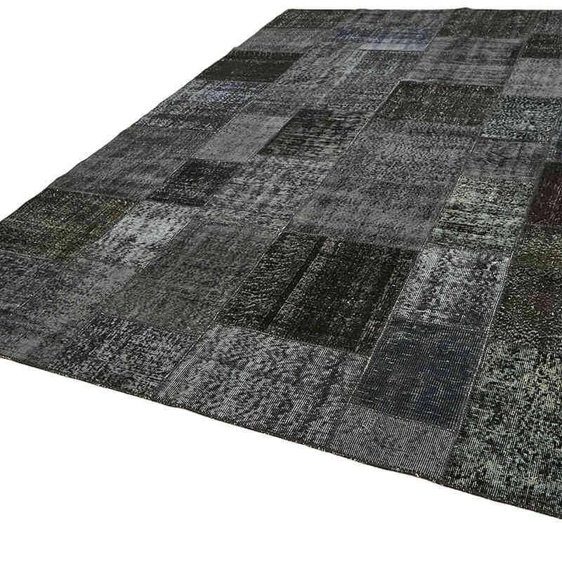 Patchwork Hand-Knotted Turkish Rug - 8' 2" x 11' 6" (98" x 138") - K0064681
