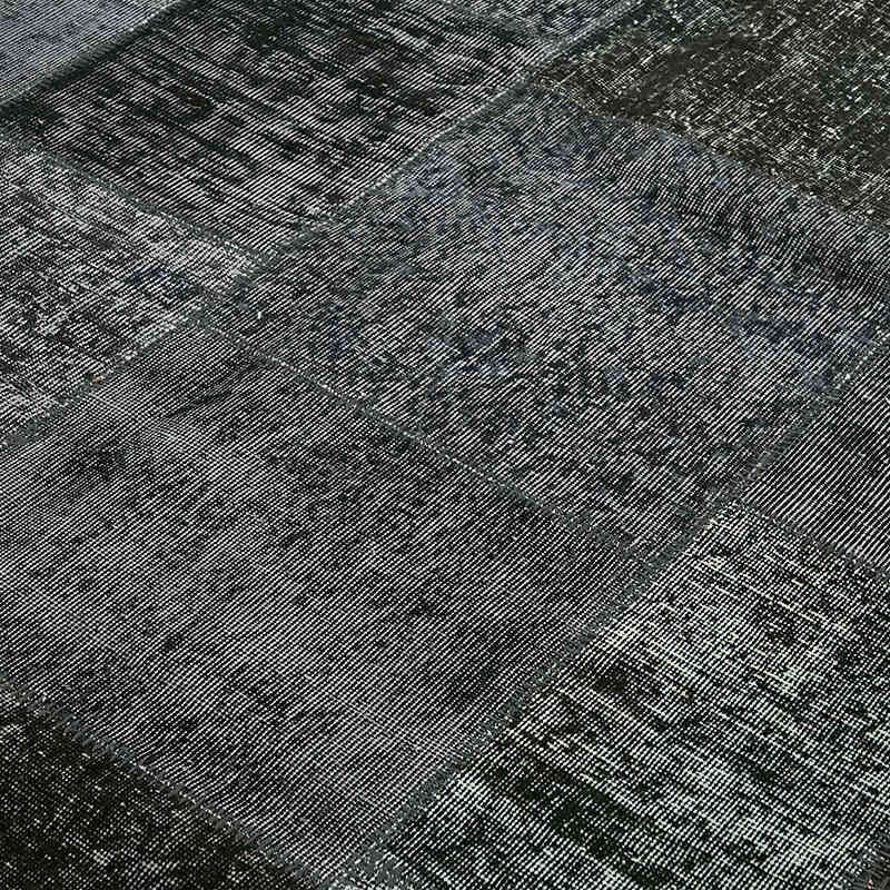 Patchwork Hand-Knotted Turkish Rug - 8' 2" x 11' 6" (98" x 138") - K0064681