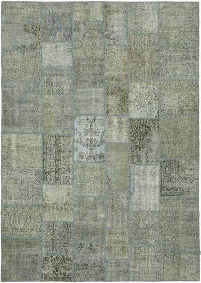 Patchwork Hand-Knotted Turkish Rug - 8' 4" x 11' 6" (100 in. x 138 in.)