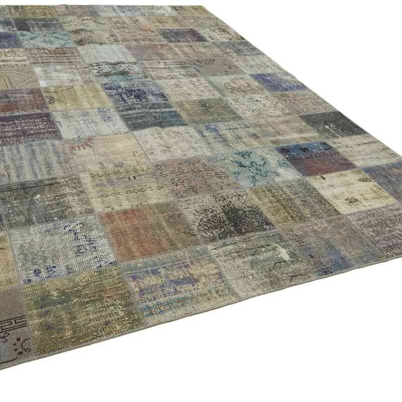 Patchwork Hand-Knotted Turkish Rug - 8' 2" x 11' 2" (98 in. x 134 in.) - K0064690