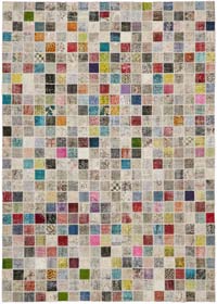 Patchwork Hand-Knotted Turkish Rug - 9' 7" x 13' 3" (115" x 159")