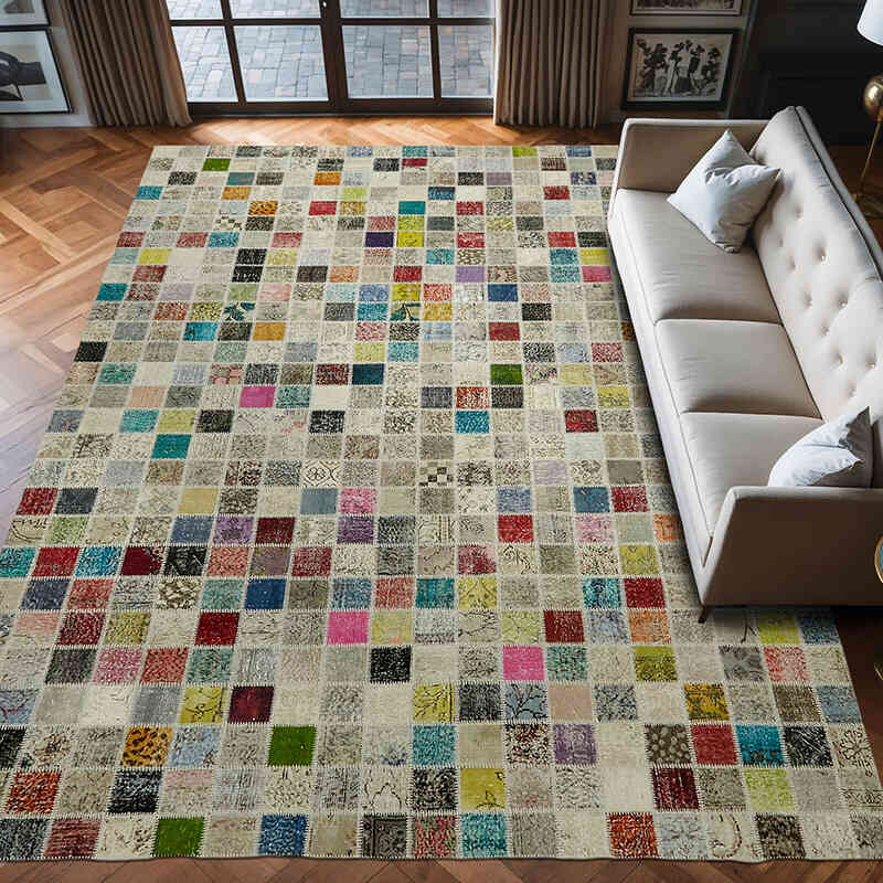 Alfombra Turca de Retazos - 292 cm x 403 cm - K0064707