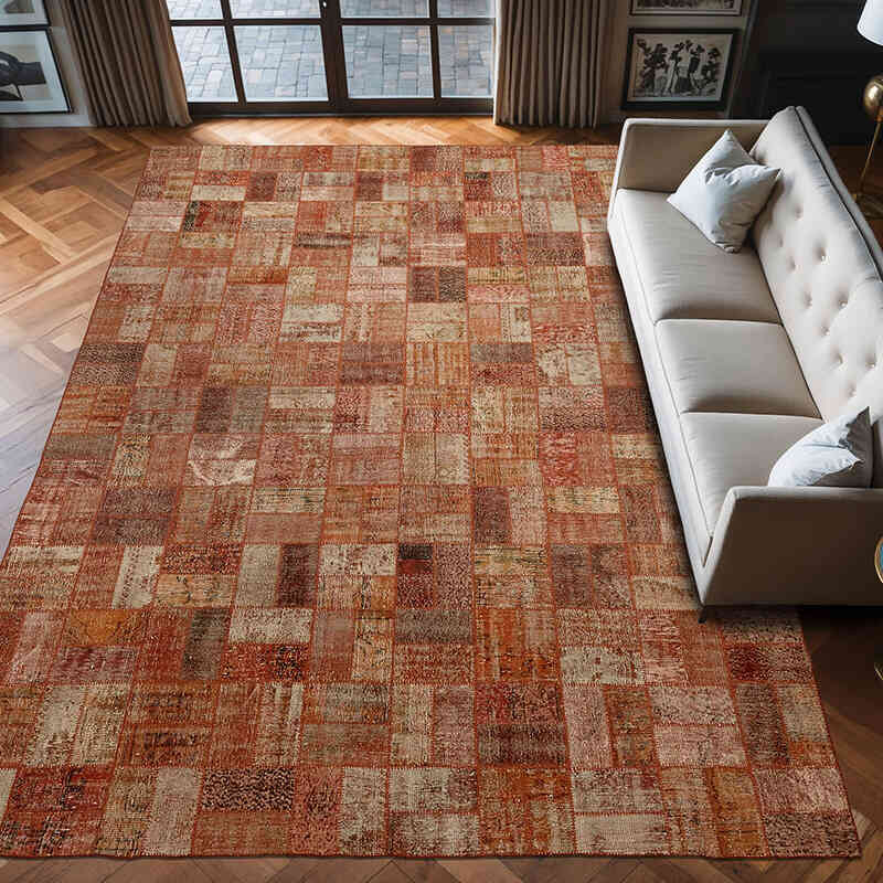 Patchwork El Dokuma Halı - 290 cm x 420 cm - K0064708