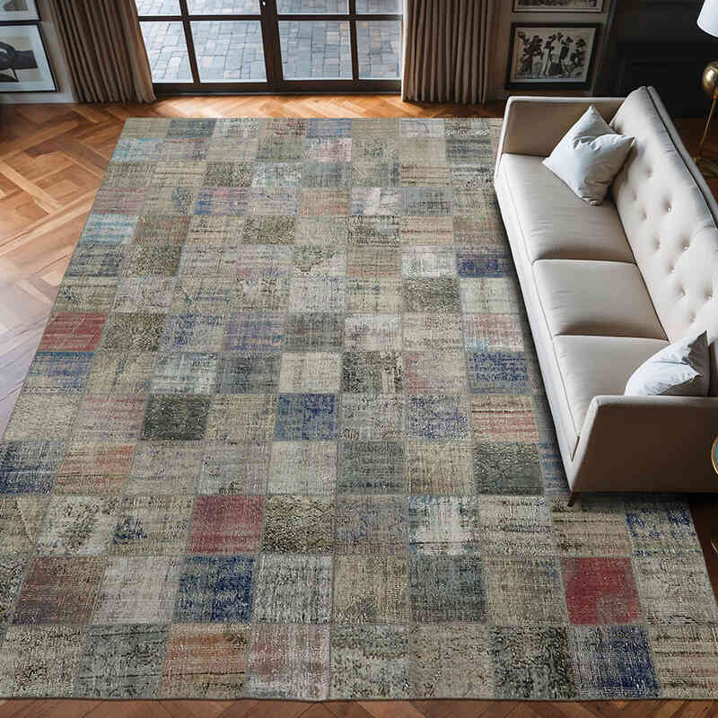 Alfombra Turca de Retazos - 297 cm x 408 cm - K0064727