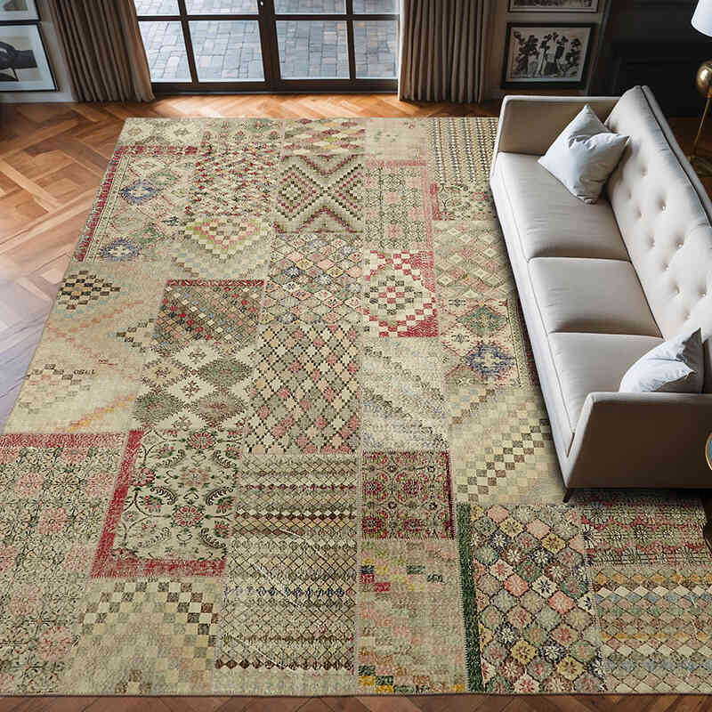 Alfombra Turca de Retazos - 300 cm x 400 cm - K0064741