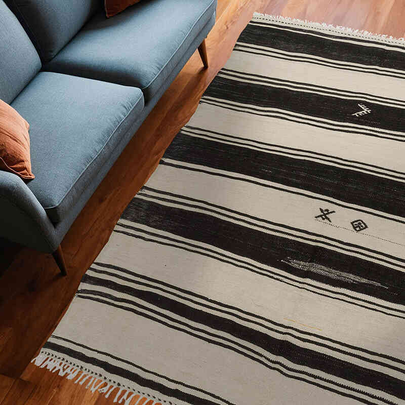 Alfombra Vintage Anatolian Kilim - 192 cm x 252 cm - K0064746