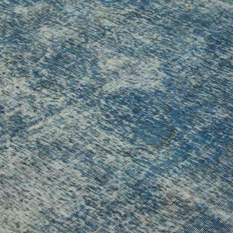 Mavi Boyalı El Dokuma Vintage Halı - 308 cm x 390 cm - K0064777