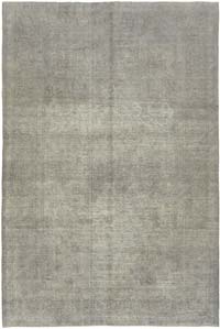 Gri Boyalı El Dokuma Vintage Halı - 284 cm x 418 cm