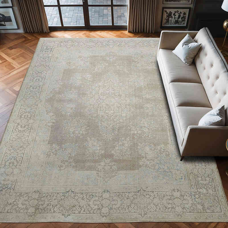 El Dokuma Vintage Halı - 298 cm x 398 cm - K0064788