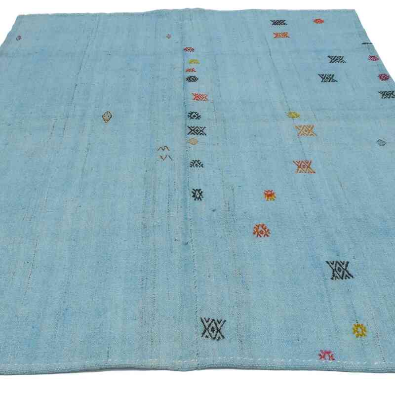Vintage Anatolian Hemp Kilim Rug - 4' 11" x 6' 7" (59 in. x 79 in.) - K0064799