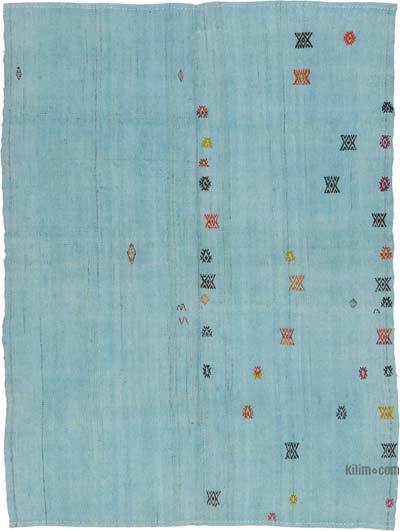 Vintage Anadolu Kendir Kilim - 151 cm x 201 cm