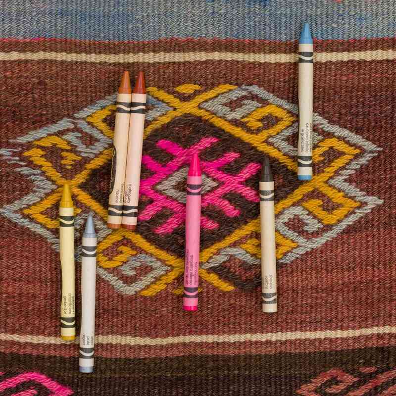 Vintage Anatolian Kilim Rug - 6' 7" x 10' 10" (79" x 130") - K0064804