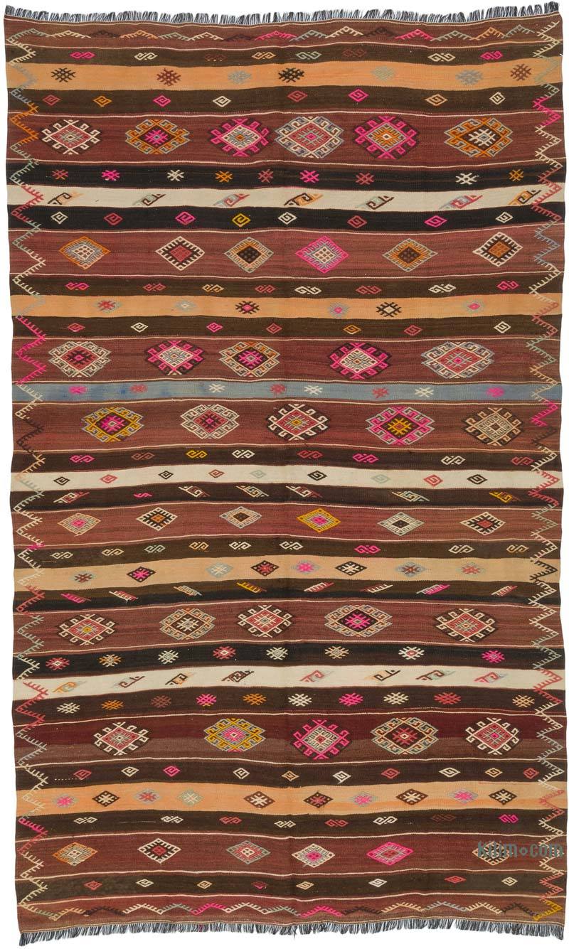 Vintage Anatolian Kilim Rug - 6' 7" x 10' 10" (79" x 130") - K0064804