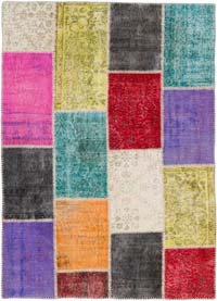 Patchwork El Dokuma Hali - 160 cm x 222 cm