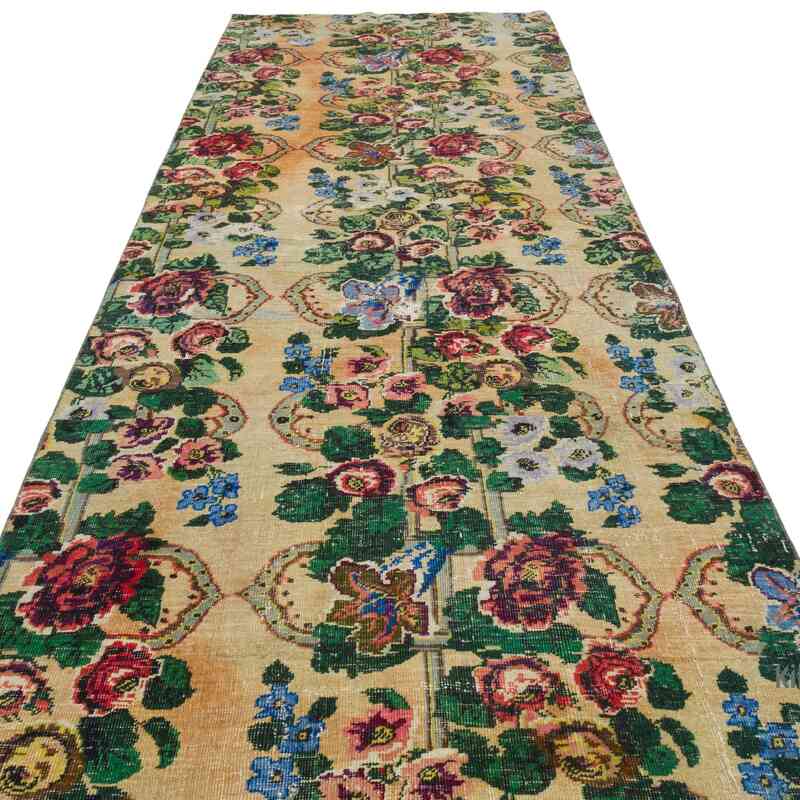 Vintage Turkish Hand-Knotted Runner - 3' 8" x 11'  (44" x 132") - K0064809