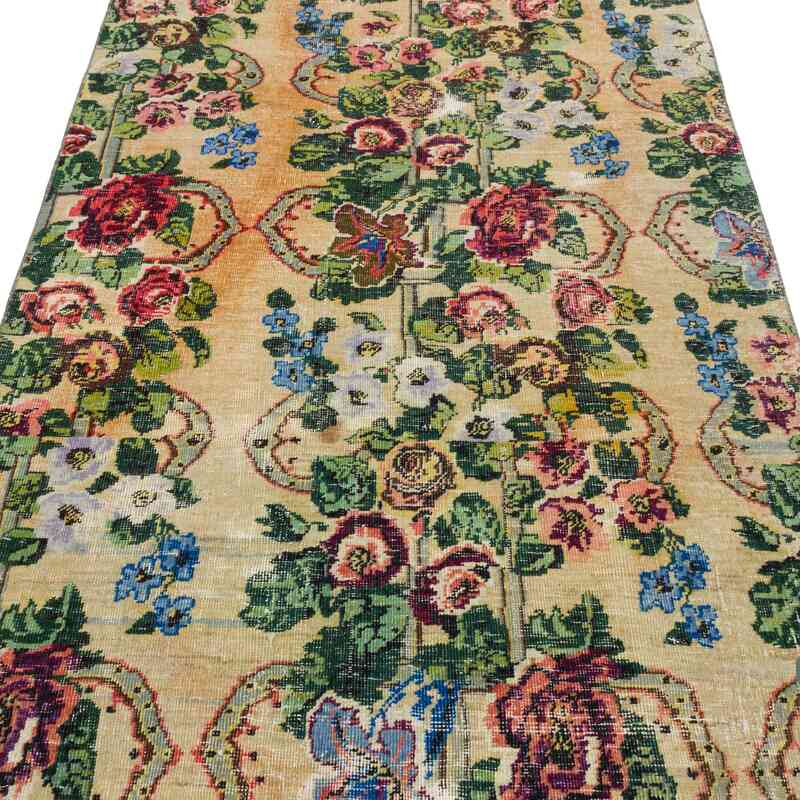 Vintage Turkish Hand-Knotted Runner - 3' 8" x 11'  (44" x 132") - K0064809