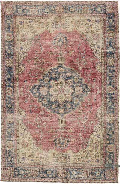 Vintage Turkish Hand-Knotted Rug - 6' 11" x 10' 8" (83 in. x 128 in.)