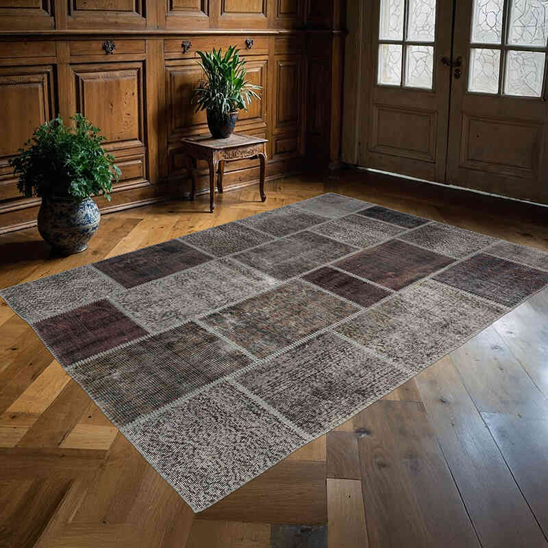 Patchwork El Dokuma Hali - 160 cm x 221 cm - K0064812
