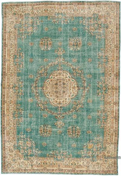 Vintage Turkish Hand-Knotted Rug - 7' 4" x 10' 8" (88 in. x 128 in.)