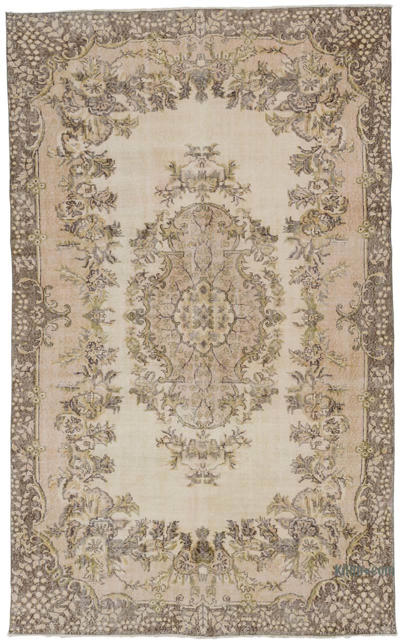 Vintage Turkish Hand-Knotted Rug - 6' 8" x 10' 10" (80" x 130") - K0064815