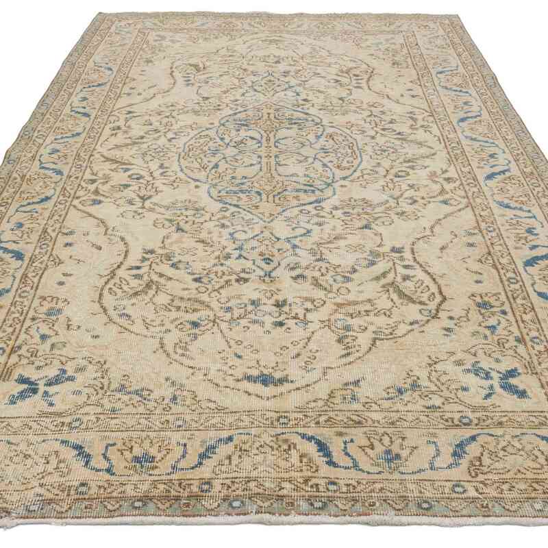 Alfombra Vintage Turca Anudada a Mano - 154 cm x 270 cm - K0064916