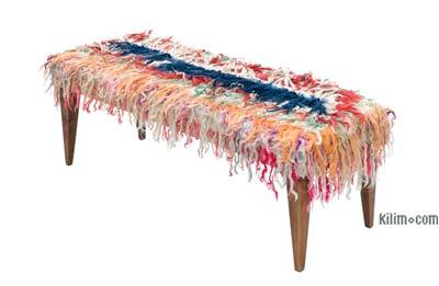 Bench Upholstered with Mohair