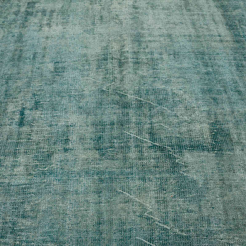 Over-dyed Vintage Hand-Knotted Turkish Rug - 6' 3" x 7' 3" (75" x 87") - K0065075