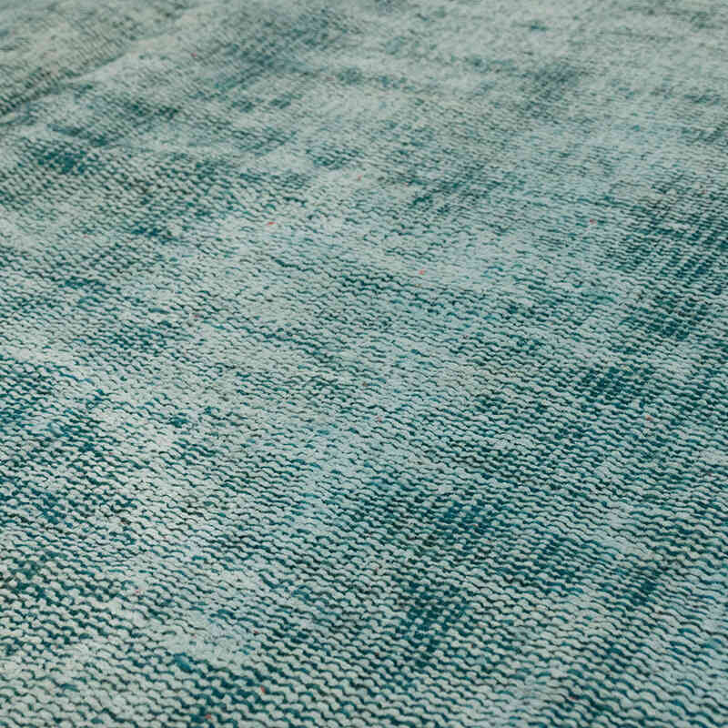 Over-dyed Vintage Hand-Knotted Turkish Rug - 6' 3" x 7' 3" (75" x 87") - K0065075