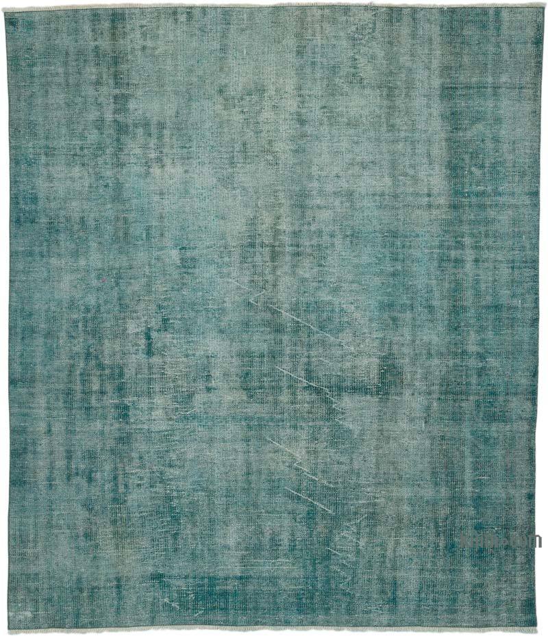 Over-dyed Vintage Hand-Knotted Turkish Rug - 6' 3" x 7' 3" (75" x 87") - K0065075