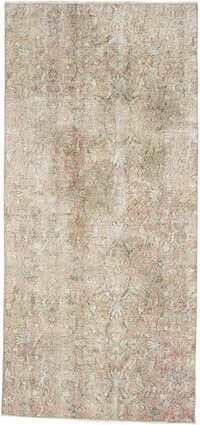 Alfombra Vintage Turca Anudada a Mano - 115 cm x 248 cm