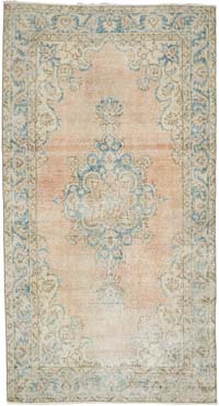 Vintage Turkish Hand-Knotted Rug - 3' 9" x 6' 11" (45" x 83")