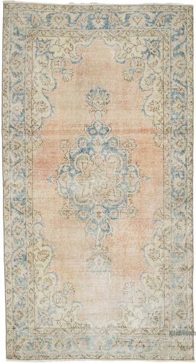 Alfombra Vintage Turca Anudada a Mano - 114 cm x 212 cm