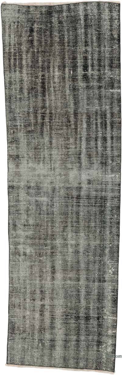 Over-dyed Vintage Hand-Knotted Turkish Runner - 2' 9" x 8' 4" (33 in. x 100 in.)